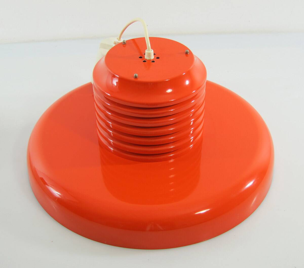 Ferrari red Hans Agne Jakobsson mid-century pendant