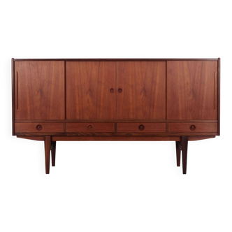 Teak highboard, Danish design, 1960s, production: Denmark