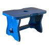 Vintage stool blue electric