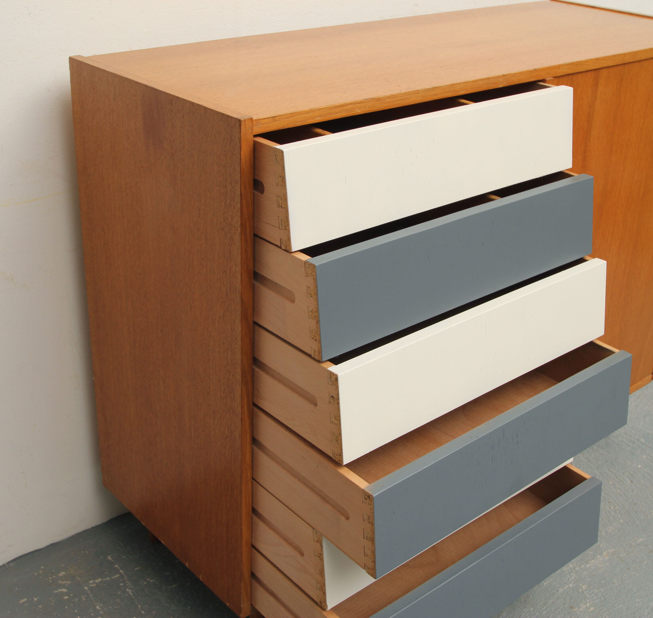 1950s commode in oak