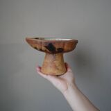 Pottery of the Dove made in France artisanal ceramic raku japandi wabi-sabi empty pocket bowl