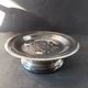 Vintage French silver-plated butter press, Coquillor style.