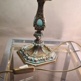 Lampe style napoléon 3 bronze peint electricité