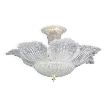 lustre en verre de Murano italien des années 1970.
