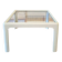 Coffee table in white lacquered wood with glass top, 1960s