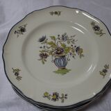 6 Plates Saint-Amand Vieux Delft