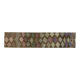 Tapis de couloir vintage turc Oushak fait main en laine et coton marron, années 1970