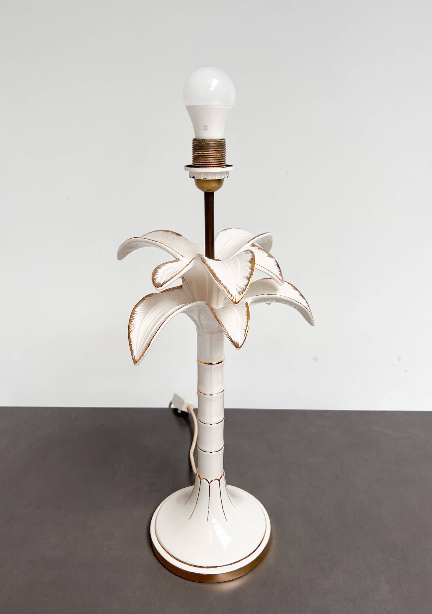 Palm tree lamp attributed to Tommaso Barbi, 1970s