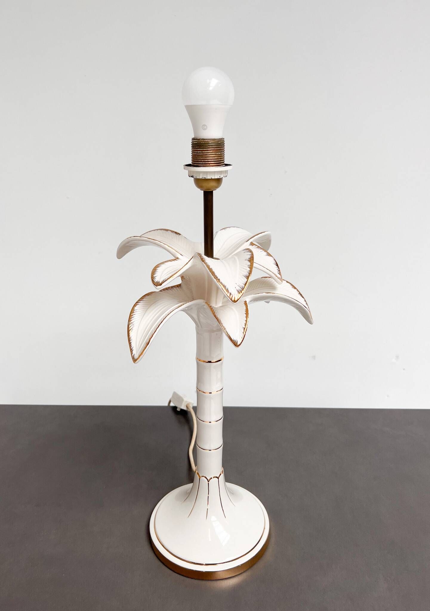 Palm tree lamp attributed to Tommaso Barbi, 1970s