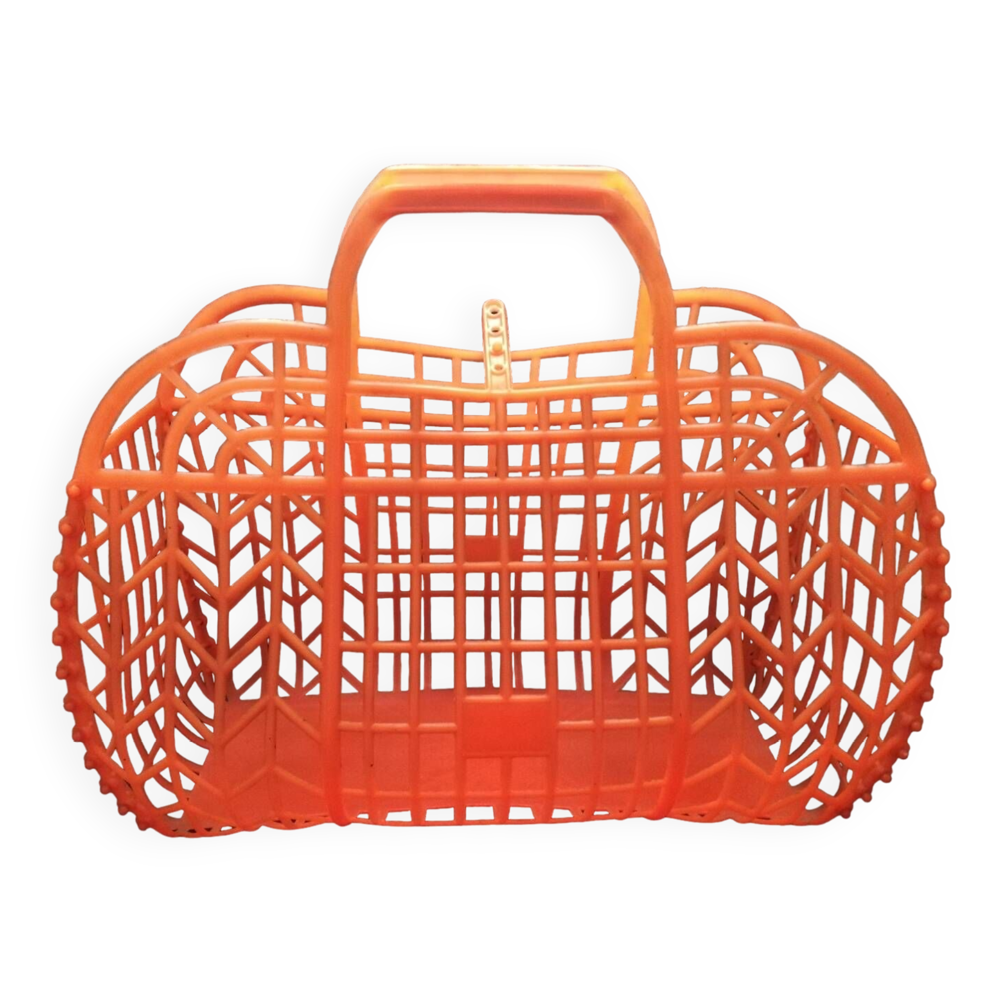 Vintage plastic shopping basket