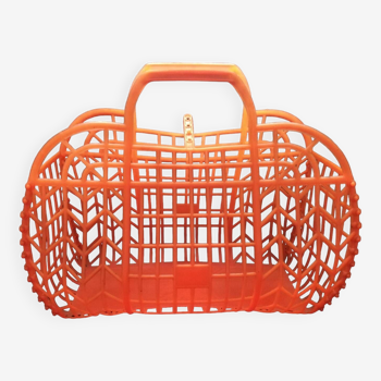 Vintage plastic shopping basket
