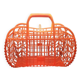 Vintage plastic shopping basket