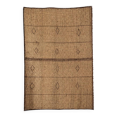Tapis - natte mauritanienne en fibres végétales et cuir