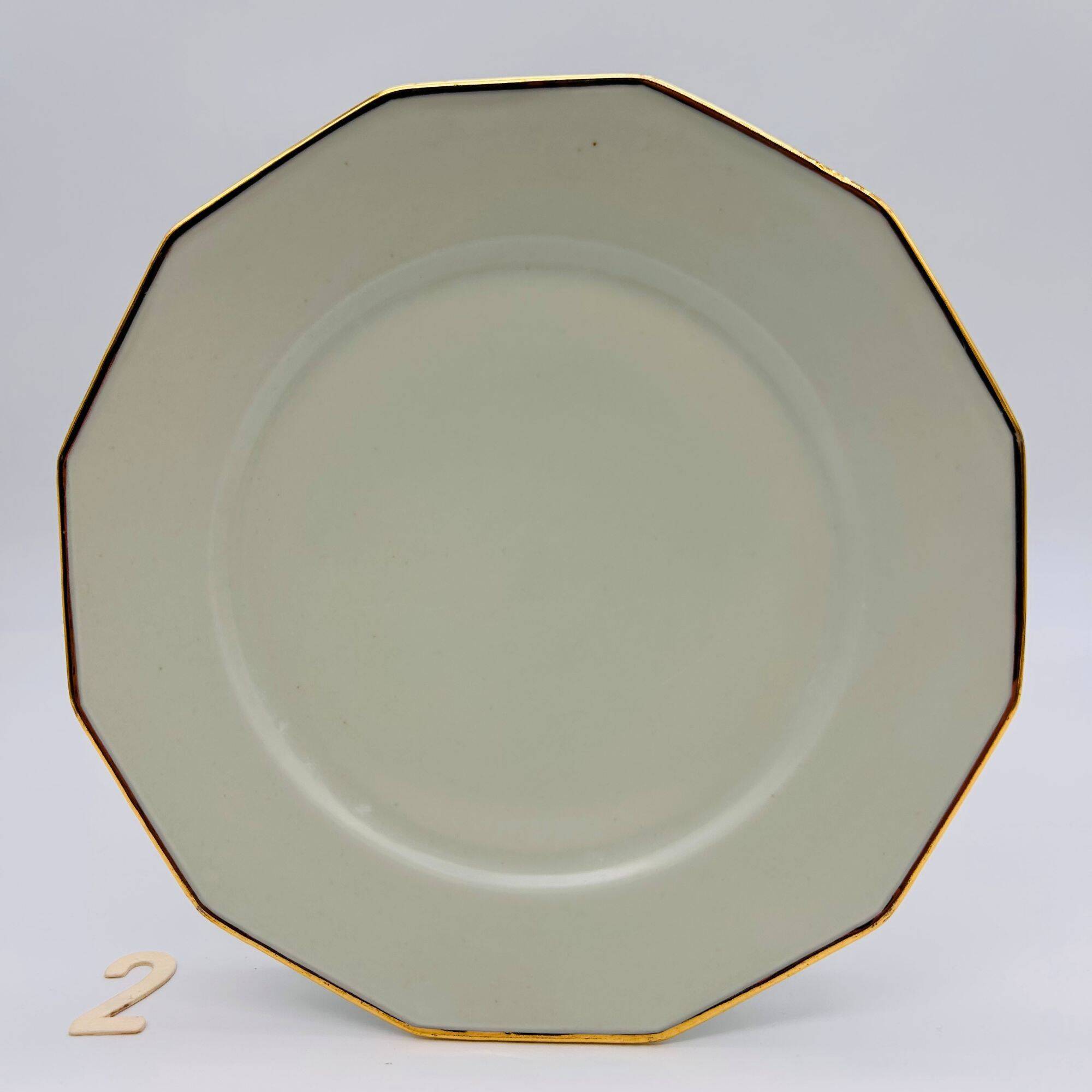 Limoges - M. Mandavy. 6 octagonal flat plates.