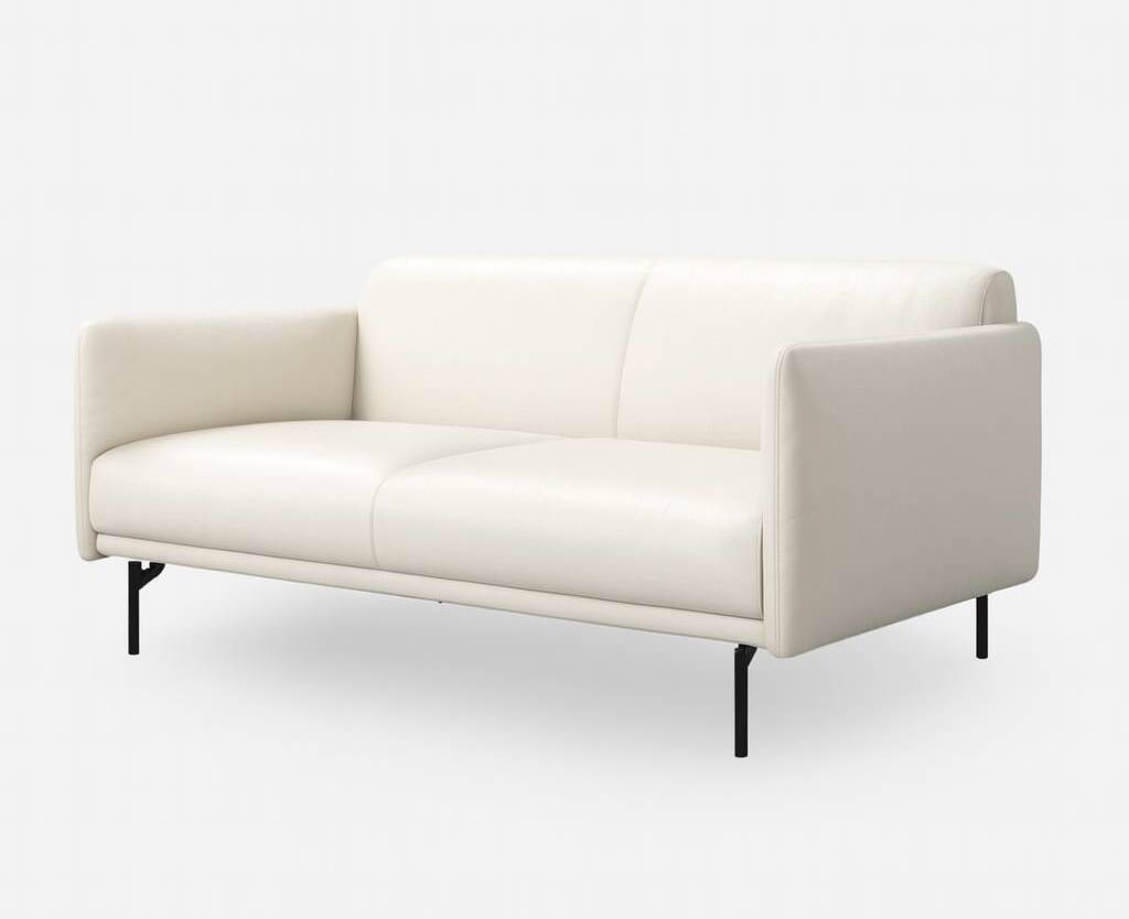 Boconcept berne beige leather sofa