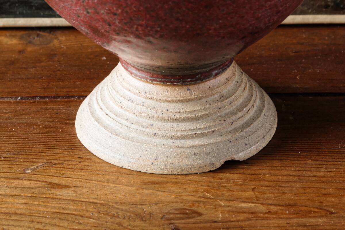 Vase boule scandinave en grés émaillé