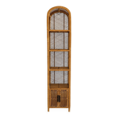 Natural rattan and cane bookshelf – 1970s