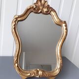 Small tabletop mirror in gilded wood (vintage)