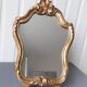 Small tabletop mirror in gilded wood (vintage)