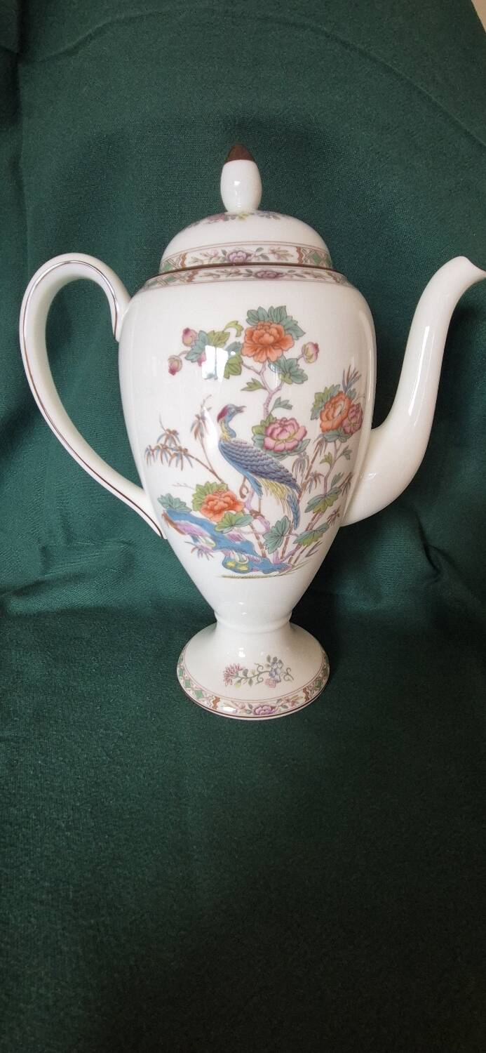 English porcelain coffee service by Wedgwood.