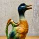 Pichet en barbotine, Canard, manufacture St Clement