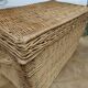 Vintage braided wicker trunk