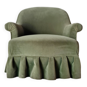 fauteuil crapaud en velours