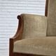 1950s, 2 seater Danish highback sofa, furniture velour, laqered teak wood.
