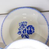 4 hollow plates of Digoin Sarreguemines model Simone 211247