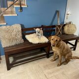 Vintage oak church pew 1940 /1950