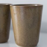 Set of 8 Digoin sandstone glasses