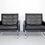 Set 2 vintage PK31/1 Lounge Chair & PK61 Coffee Table by Poul Kjaerholm for E. Kold Christensen