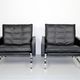 Set 2 vintage PK31/1 Lounge Chair & PK61 Coffee Table by Poul Kjaerholm for E. Kold Christensen