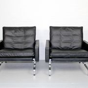Set 2 vintage PK31/1 Lounge Chair & PK61 Coffee Table by Poul Kjaerholm for E. Kold Christensen