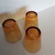 Lot de 3 verres vereco ambre