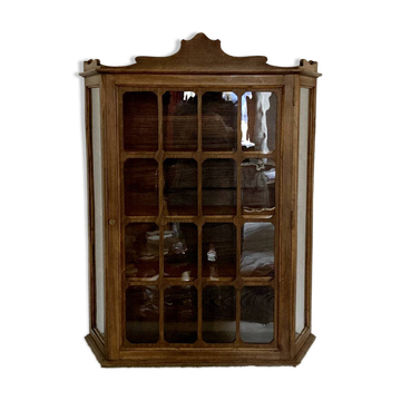 Vitrine murale ancienne en bois