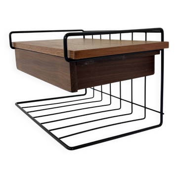 Vintage Mid-Century Modern Teak  Wall Shelf, Germany 1960s/