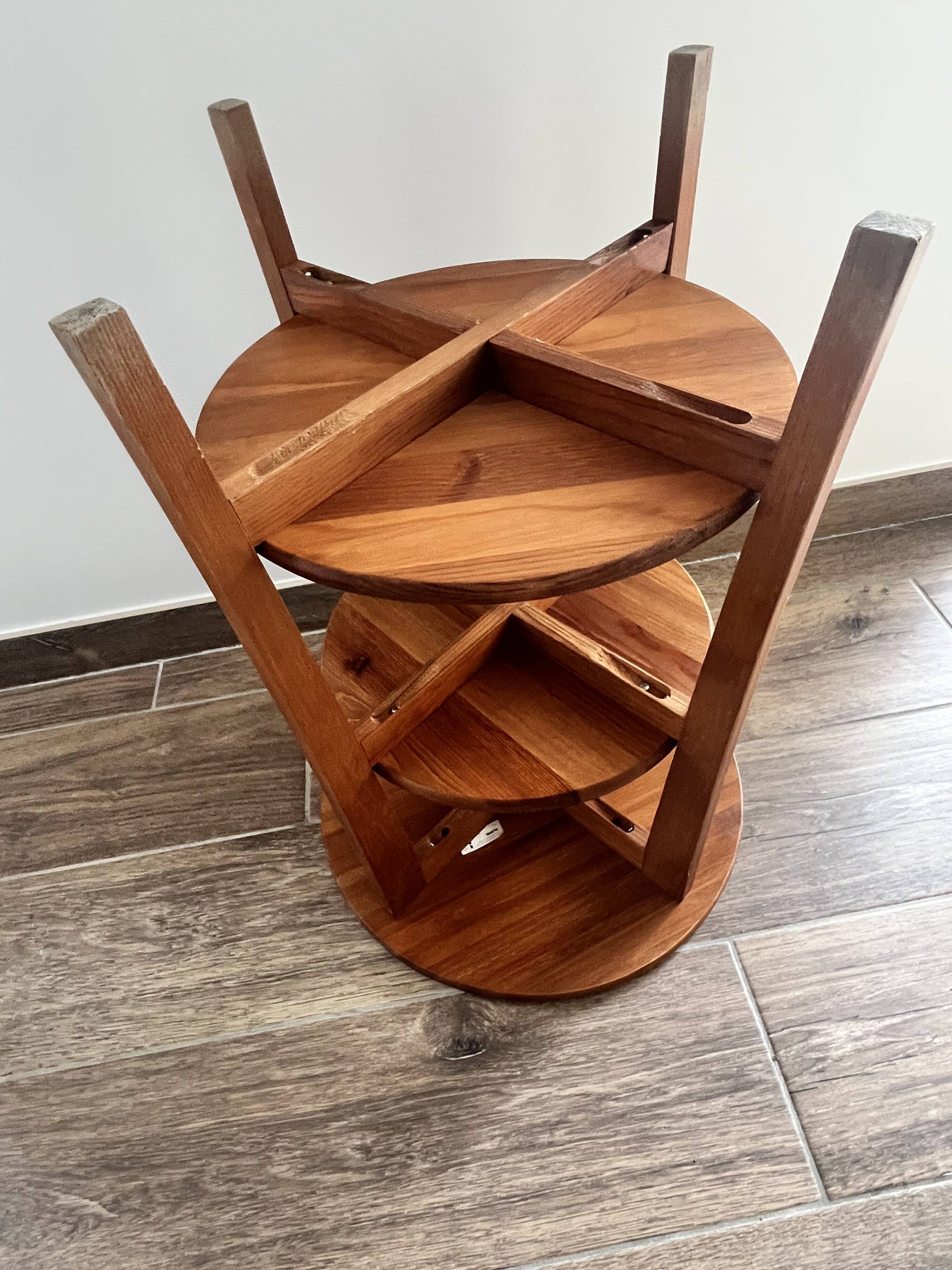 Table d'appoint vintage IKEA Olsvik en pin massif (Années 2000)