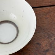 Vintage bol en verre jaune duralex