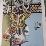 Jean-Pierre ALAUX Signed and numbered lithograph surrealism eroticism
