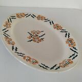 Plat ovale Faïence Longchamp