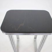 Bauhaus Art Deco tubular steel chrome table, 1930s