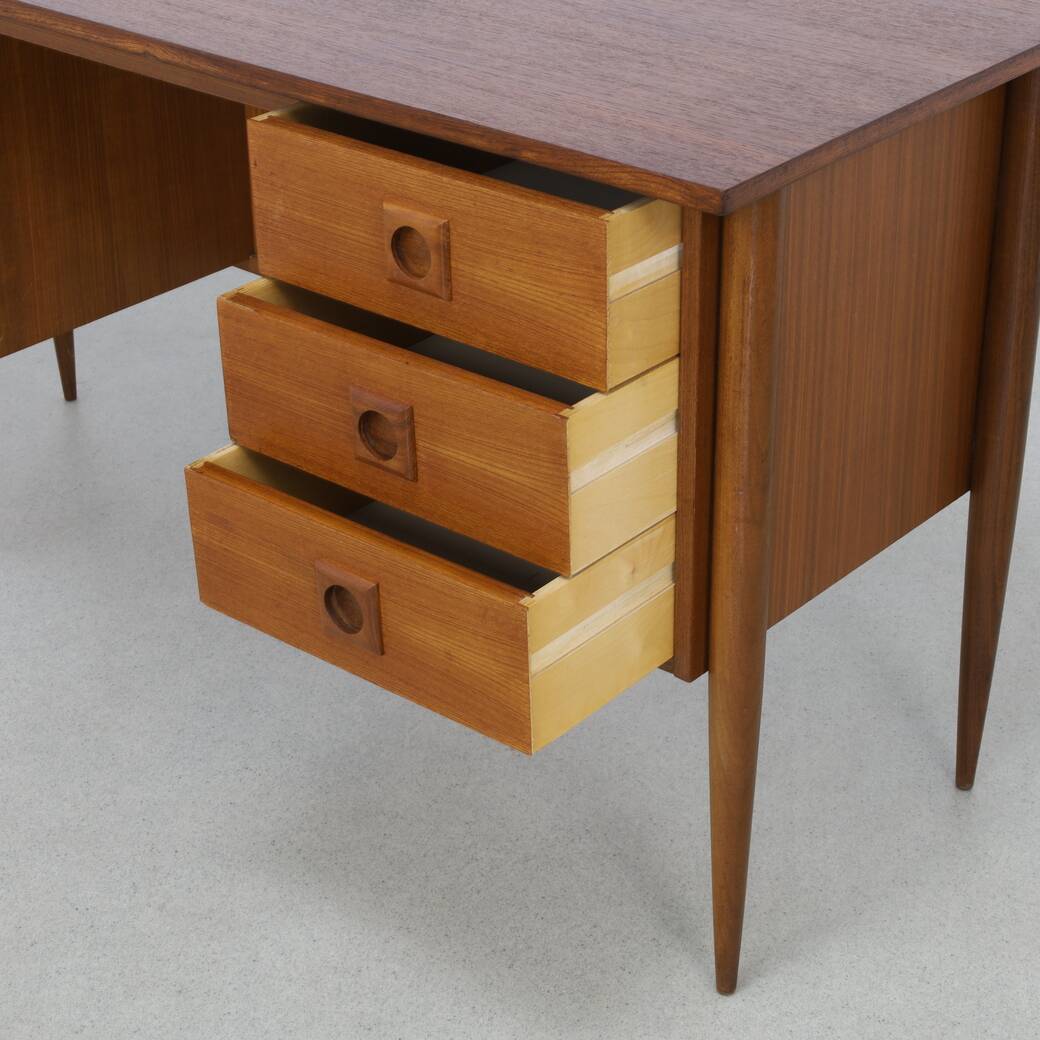 Vintage Danish Teak Desk, 1960s
