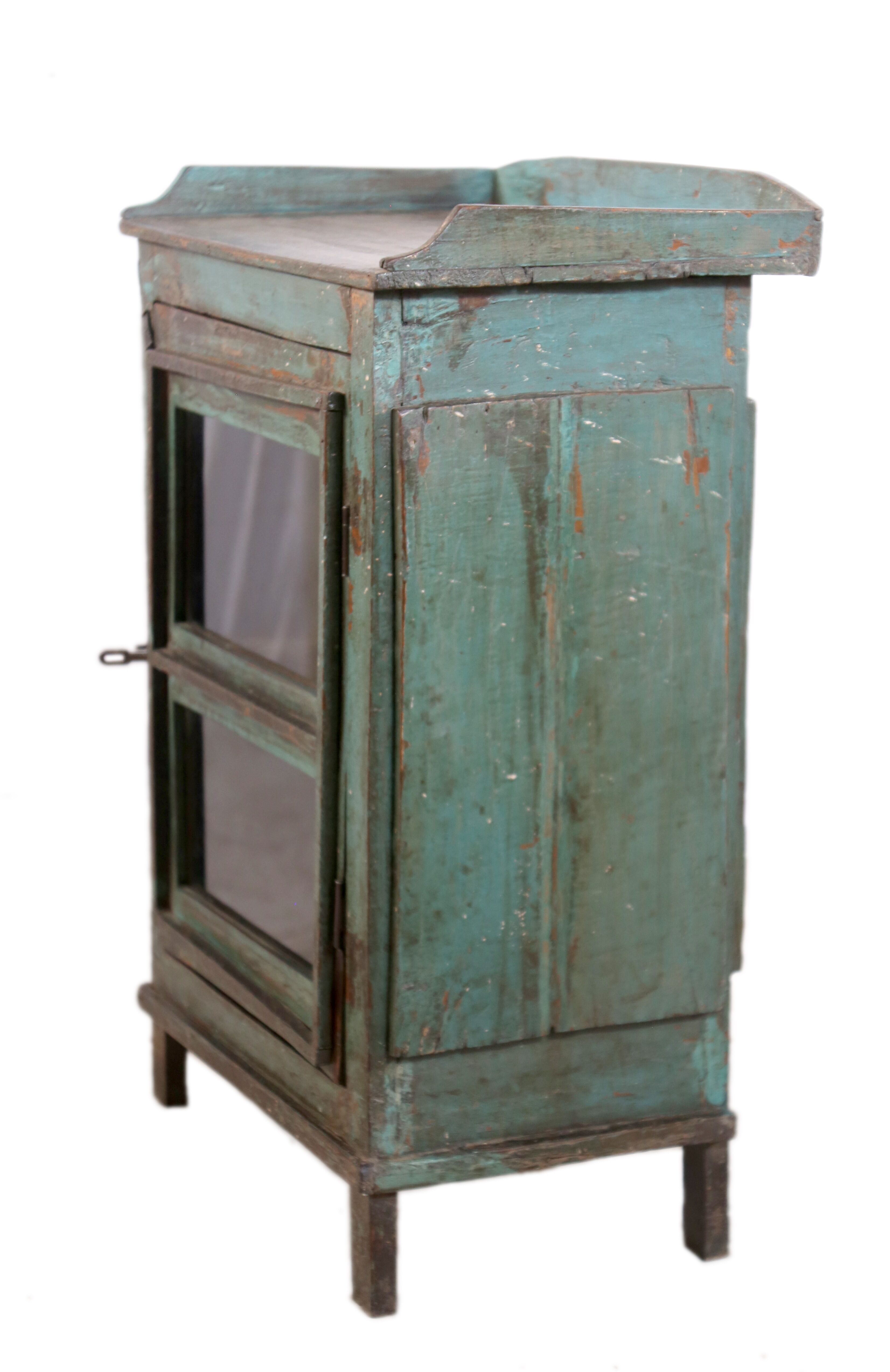 Bedside in ancient Burmese teak