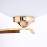 Set of five unique Art Deco wall lamps, Poland, 1950s.