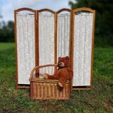 Rattan toy chest