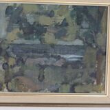 Swedish Oil on Canvas – "Obscured by Trees" by Alvar Jansson