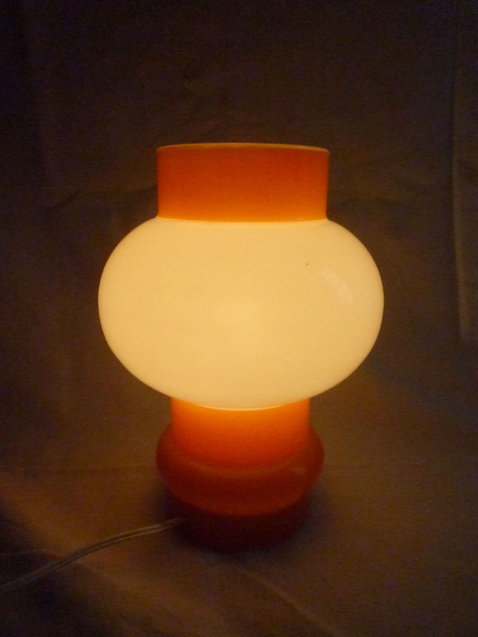 Lampe opaline années 1970 vintage