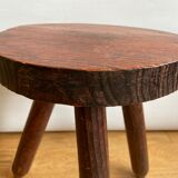 Wooden tripod stool