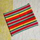 Folding fisherman stool with striped seat